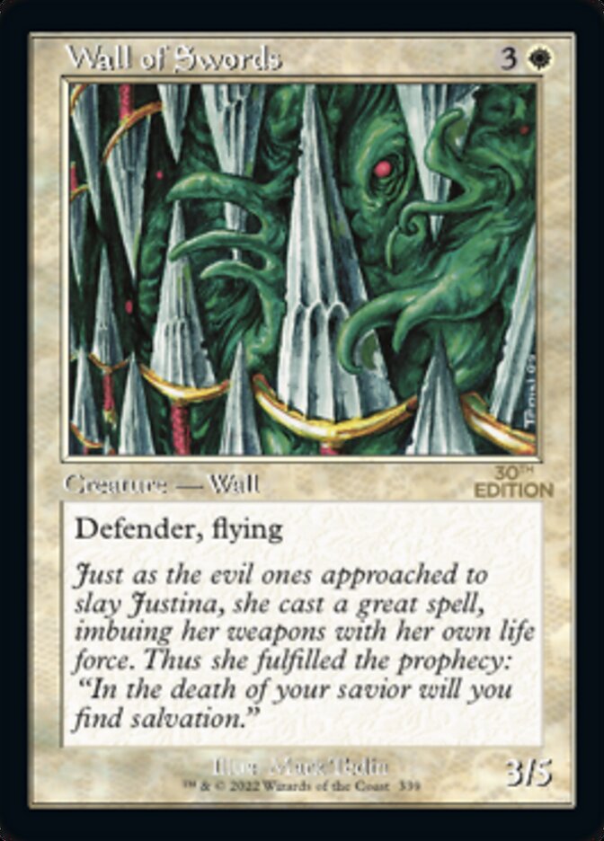Wall of Swords (Retro) [30th Anniversary Edition] MTG Single Magic: The Gathering | Red Claw Gaming