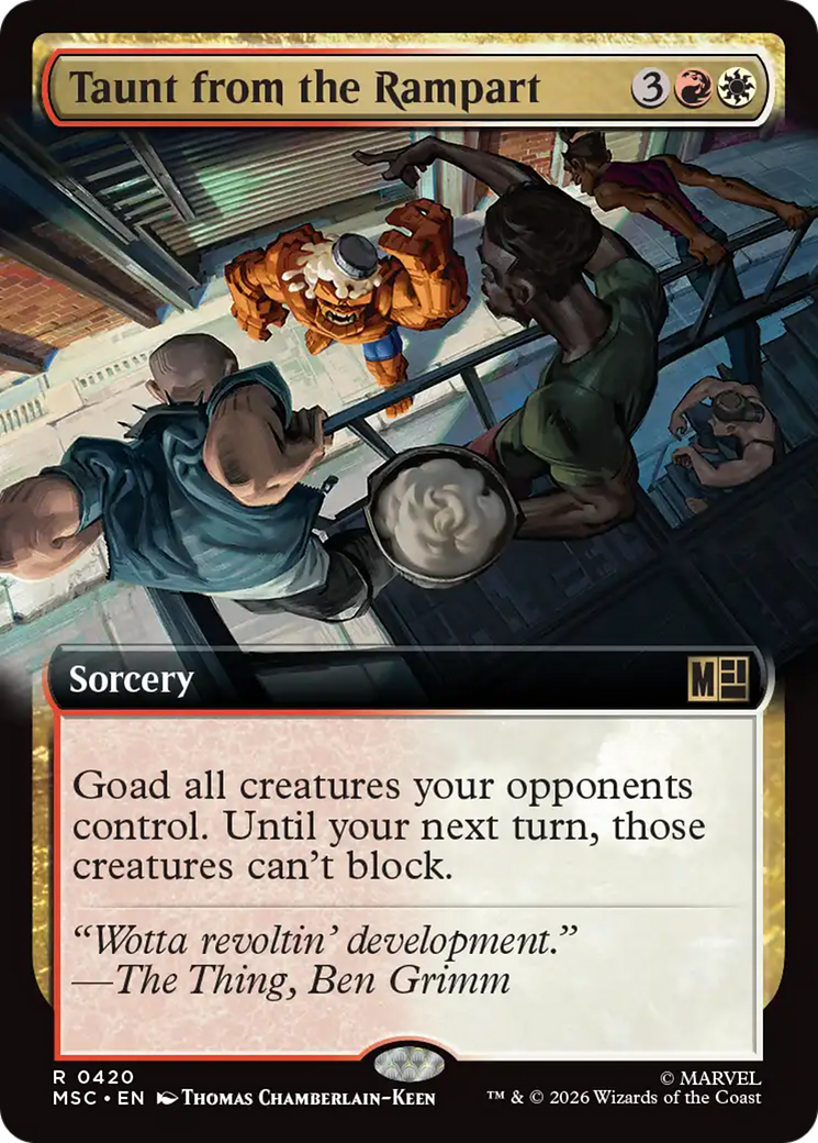 Taunt from the Rampart (Extended Art) [Marvel Super Heroes Commander] | Red Claw Gaming
