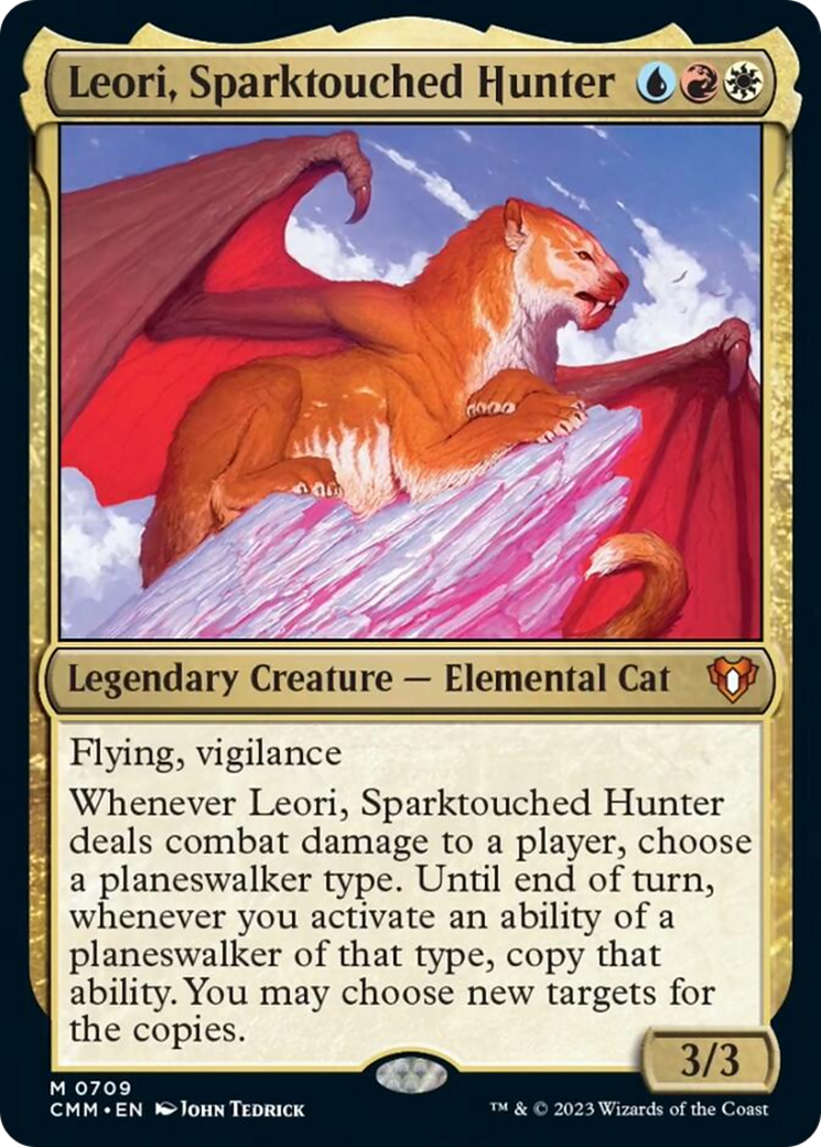 Leori, Sparktouched Hunter [Commander Masters] MTG Single Magic: The Gathering | Red Claw Gaming