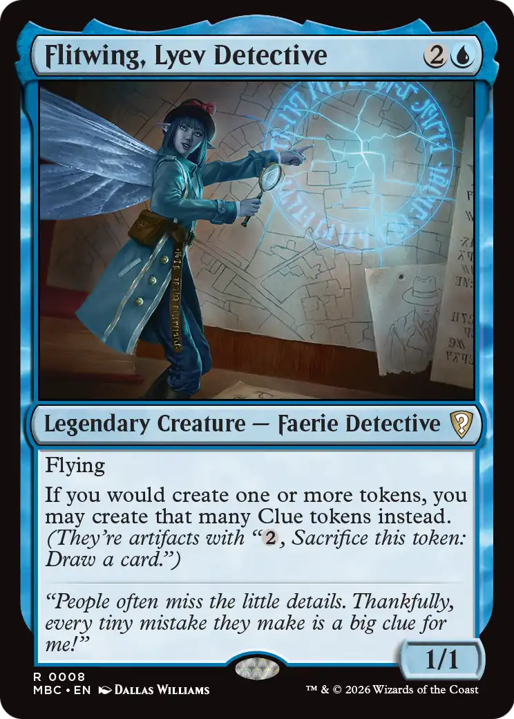 Flitwing, Lyev Detective [Mystery Booster: Commander Edition] | Red Claw Gaming