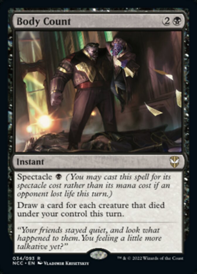 Body Count [Streets of New Capenna Commander] MTG Single Magic: The Gathering | Red Claw Gaming