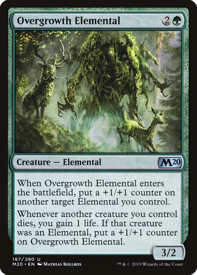 Overgrowth Elemental [Core Set 2020] MTG Single Magic: The Gathering | Red Claw Gaming
