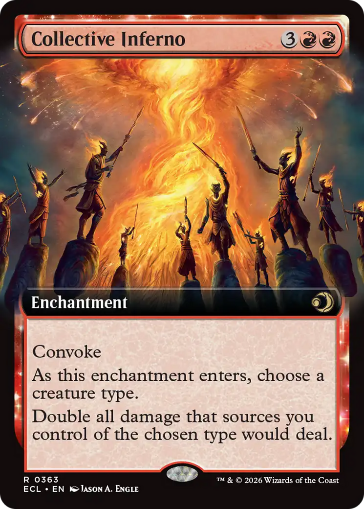 Collective Inferno (Extended Art) [Lorwyn Eclipsed] MTG Single Magic: The Gathering | Red Claw Gaming