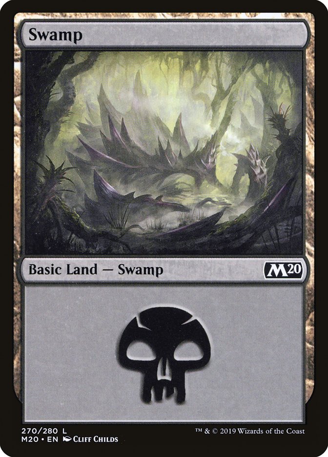 Swamp (270) [Core Set 2020] MTG Single Magic: The Gathering | Red Claw Gaming