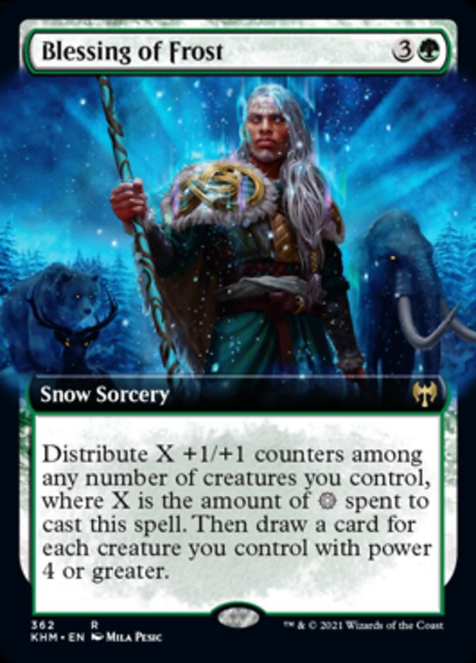 Blessing of Frost (Extended Art) [Kaldheim] MTG Single Magic: The Gathering | Red Claw Gaming