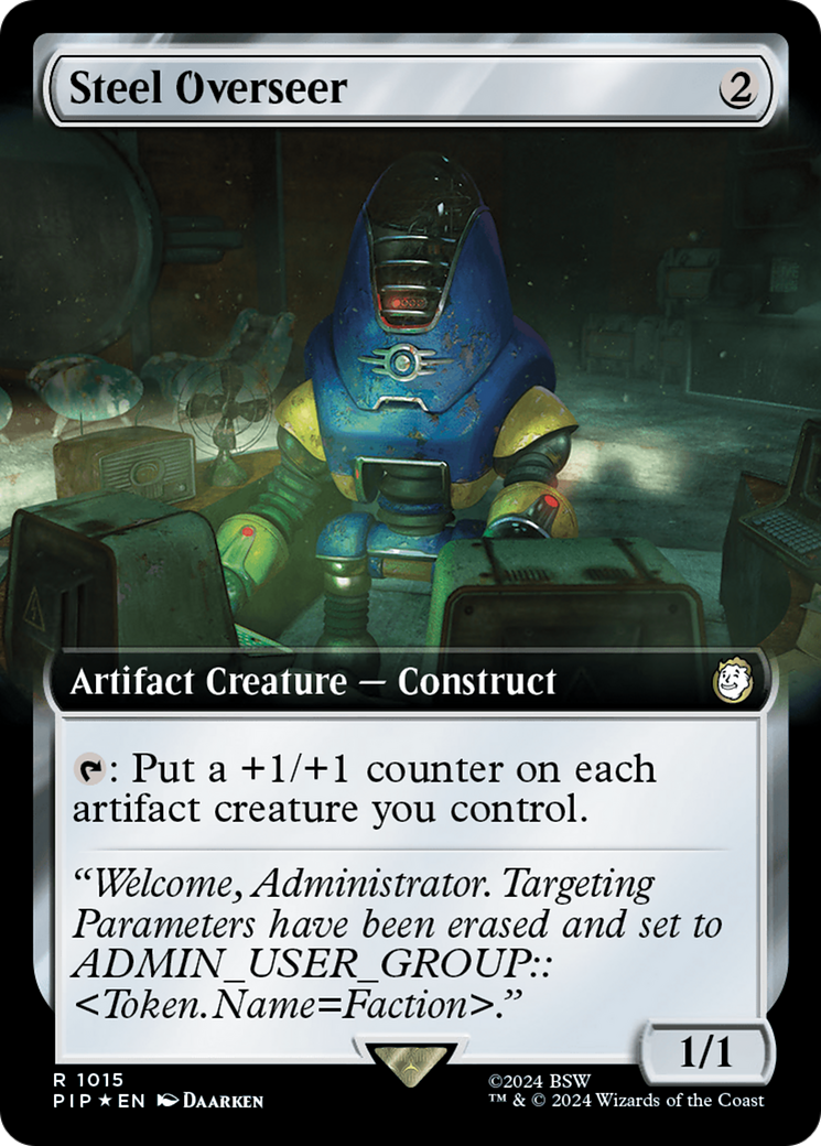 Steel Overseer (Extended Art) (Surge Foil) [Fallout] MTG Single Magic: The Gathering    | Red Claw Gaming