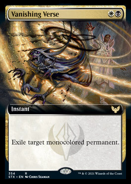 Vanishing Verse (Extended Art) [Strixhaven: School of Mages] MTG Single Magic: The Gathering | Red Claw Gaming