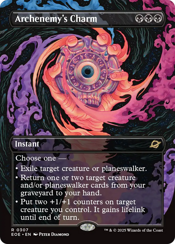 Archenemy's Charm (Borderless) [Edge of Eternities] MTG Single Magic: The Gathering | Red Claw Gaming