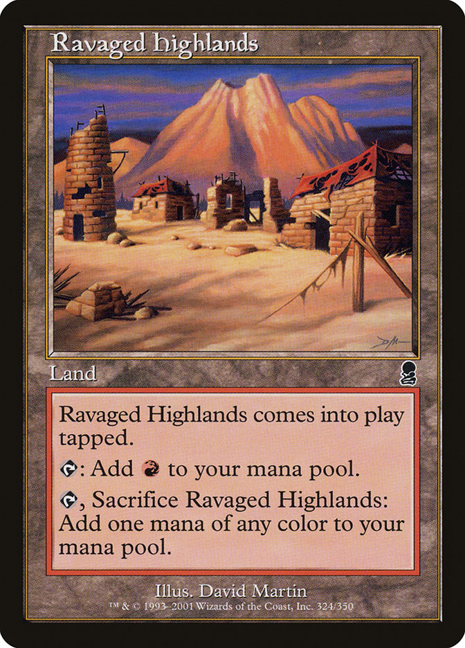 Ravaged Highlands [Odyssey] MTG Single Magic: The Gathering | Red Claw Gaming