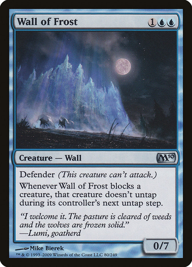 Wall of Frost [Magic 2010] MTG Single Magic: The Gathering | Red Claw Gaming