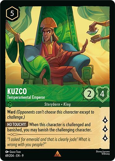 Kuzco - Temperamental Emperor (69/204) [Fabled] Lorcana Single Disney | Red Claw Gaming