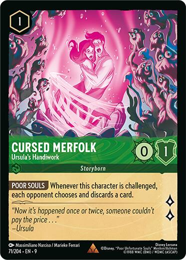 Cursed Merfolk - Ursula's Handiwork (71/204) [Fabled] Lorcana Single Disney | Red Claw Gaming
