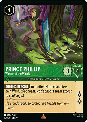 Prince Phillip - Warden of the Woods (72/204) [Fabled] Lorcana Single Disney | Red Claw Gaming