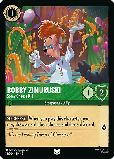 Bobby Zimuruski - Spray Cheese Kid (78/204) [Fabled] Lorcana Single Disney | Red Claw Gaming