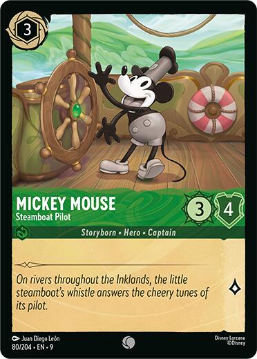Mickey Mouse - Steamboat Pilot (80/204) [Fabled] Lorcana Single Disney | Red Claw Gaming
