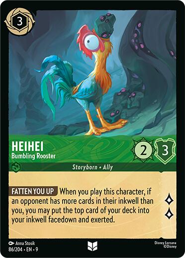 Heihei - Bumbling Rooster (86/204) [Fabled] Lorcana Single Disney | Red Claw Gaming