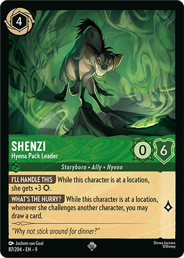 Shenzi - Hyena Pack Leader (87/204) [Fabled] Lorcana Single Disney | Red Claw Gaming