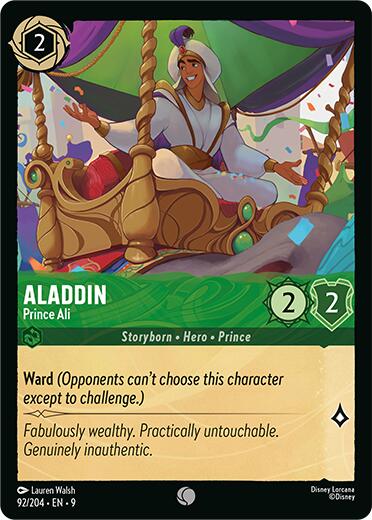 Aladdin - Prince Ali (92/204) [Fabled] Lorcana Single Disney | Red Claw Gaming