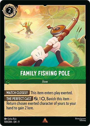 Family Fishing Pole (100/204) [Fabled] Lorcana Single Disney | Red Claw Gaming