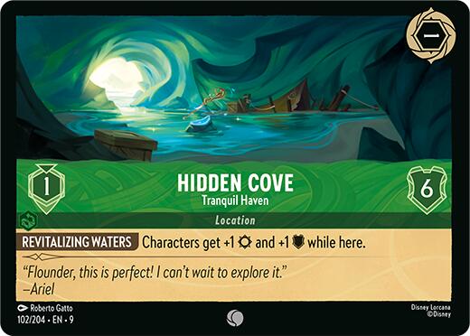 Hidden Cove - Tranquil Haven (102/204) [Fabled] Lorcana Single Disney | Red Claw Gaming