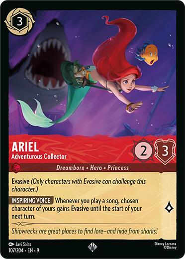 Ariel - Adventurous Collector (107/204) [Fabled] Lorcana Single Disney | Red Claw Gaming