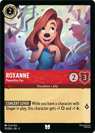 Roxanne - Powerline Fan (113/204) [Fabled] Lorcana Single Disney | Red Claw Gaming