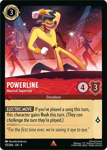 Powerline - Musical Superstar (117/204) [Fabled] Lorcana Single Disney | Red Claw Gaming