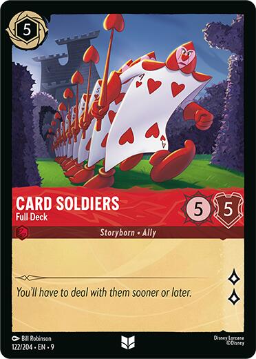 Card Soldiers - Full Deck (122/204) [Fabled] Lorcana Single Disney | Red Claw Gaming