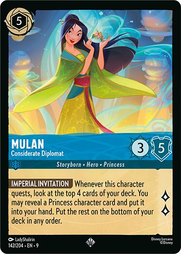 Mulan - Considerate Diplomat (142/204) [Fabled] Lorcana Single Disney | Red Claw Gaming