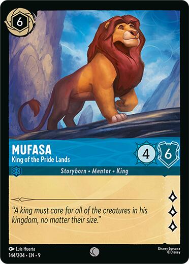 Mufasa - King of the Pride Lands (144/204) [Fabled] Lorcana Single Disney | Red Claw Gaming