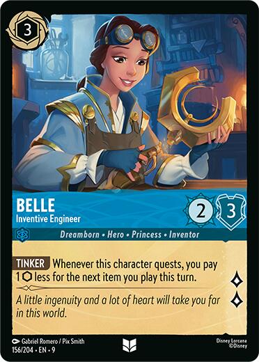 Belle - Inventive Engineer (156/204) [Fabled] Lorcana Single Disney | Red Claw Gaming