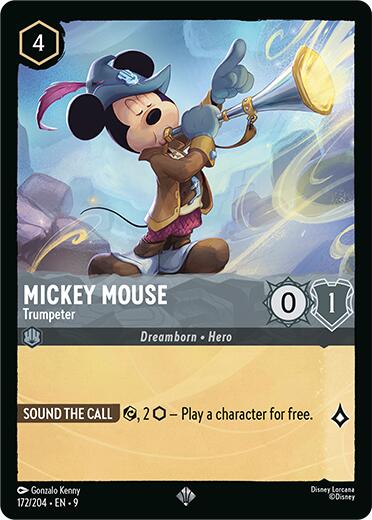 Mickey Mouse - Trumpeter (172/204) [Fabled] Lorcana Single Disney | Red Claw Gaming