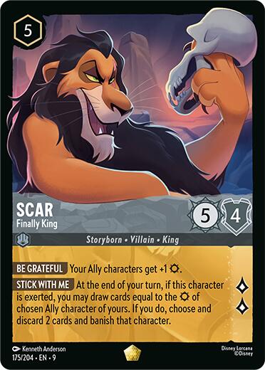 Scar - Finally King (175/204) [Fabled] Lorcana Single Disney | Red Claw Gaming