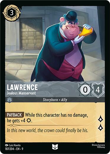 Lawrence - Jealous Manservant (187/204) [Fabled] Lorcana Single Disney | Red Claw Gaming