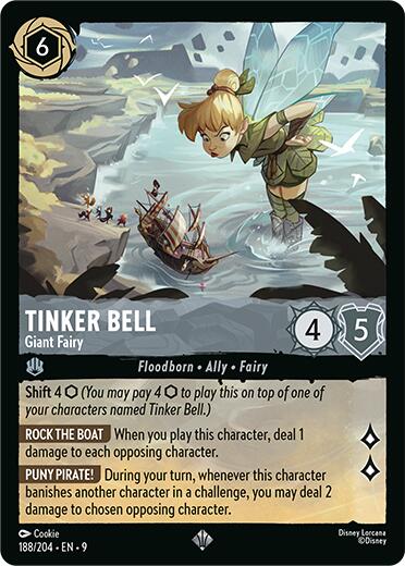 Tinker Bell - Giant Fairy (188/204) [Fabled] Lorcana Single Disney | Red Claw Gaming