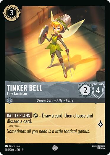 Tinker Bell - Tiny Tactician (189/204) [Fabled] Lorcana Single Disney | Red Claw Gaming