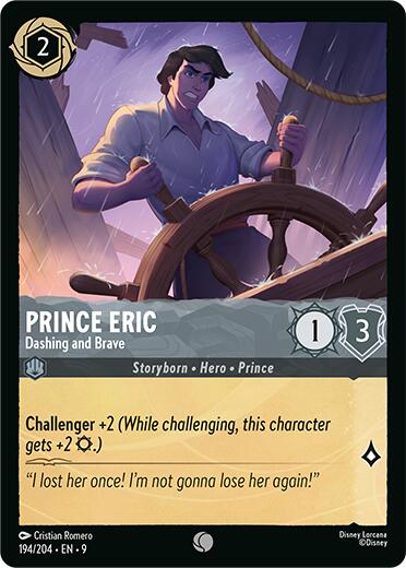 Prince Eric - Dashing and Brave (194/204) [Fabled] Lorcana Single Disney | Red Claw Gaming
