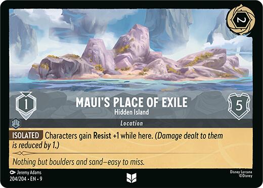 Maui's Place of Exile - Hidden Island (204/204) [Fabled] Lorcana Single Disney | Red Claw Gaming