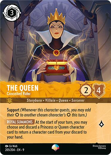 The Queen - Conceited Ruler (Epic) (205/204) [Fabled] Lorcana Single Disney | Red Claw Gaming