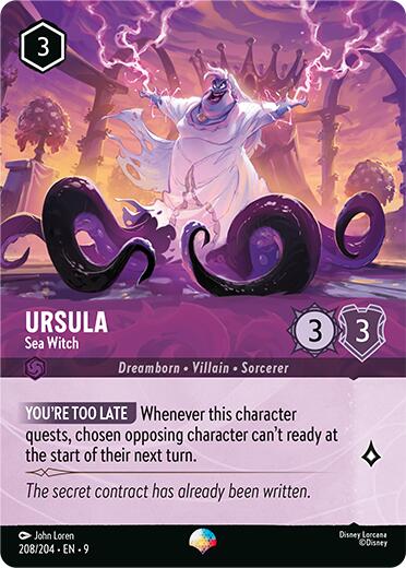 Ursula - Sea Witch (Epic) (208/204) [Fabled] Lorcana Single Disney | Red Claw Gaming
