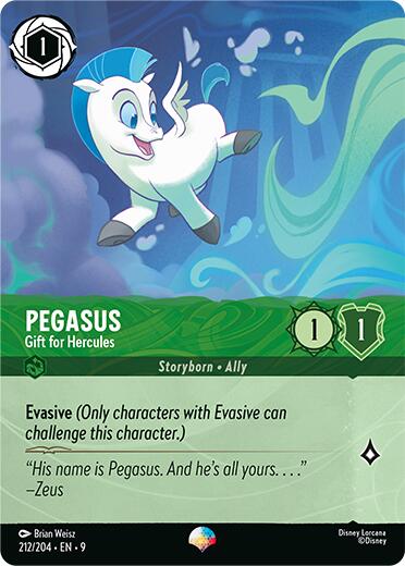 Pegasus - Gift for Hercules (Epic) (212/204) [Fabled] Lorcana Single Disney | Red Claw Gaming