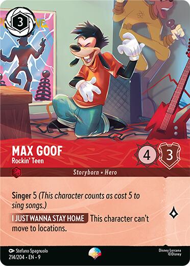 Max Goof - Rockin' Teen (Epic) (214/204) [Fabled] Lorcana Single Disney | Red Claw Gaming