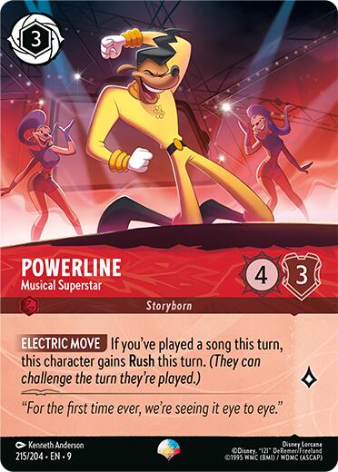 Powerline - Musical Superstar (Epic) (215/204) [Fabled] Lorcana Single Disney | Red Claw Gaming
