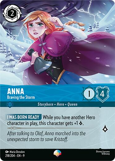 Anna - Braving the Storm (Epic) (218/204) [Fabled] Lorcana Single Disney | Red Claw Gaming