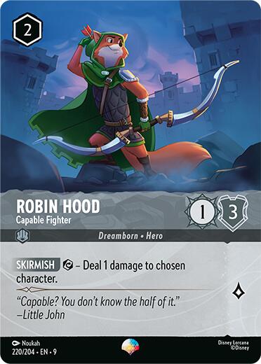 Robin Hood - Capable Fighter (Epic) (220/204) [Fabled] Lorcana Single Disney | Red Claw Gaming