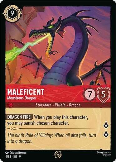 Maleficent - Monstrous Dragon (Store Championship Participant) (4/P3) [Promo Cards] Lorcana Single Disney | Red Claw Gaming