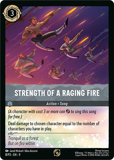 Strength of a Raging Fire (8/P3) [Promo Cards] Lorcana Single Disney | Red Claw Gaming