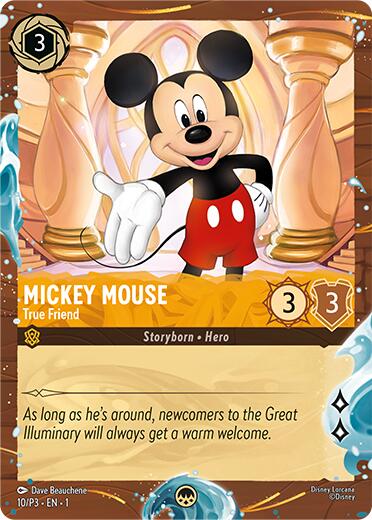 Mickey Mouse - True Friend (Disney Cruise Promo) (10/P3) [Promo Cards] Lorcana Single Disney | Red Claw Gaming