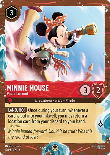 Minnie Mouse - Pirate Lookout (Disney Cruise Promo) (17/P3) [Promo Cards] Lorcana Single Disney | Red Claw Gaming