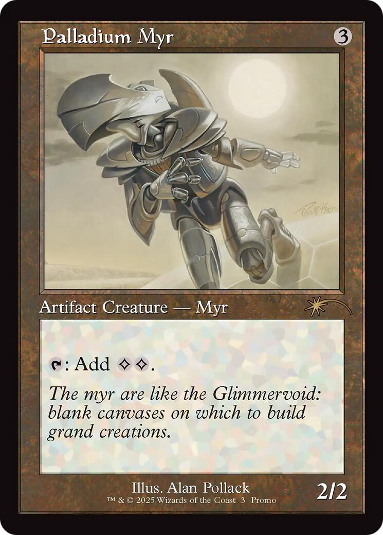 Palladium Myr (Retro Frame) [Standard Showdown Promos] MTG Single Magic: The Gathering | Red Claw Gaming